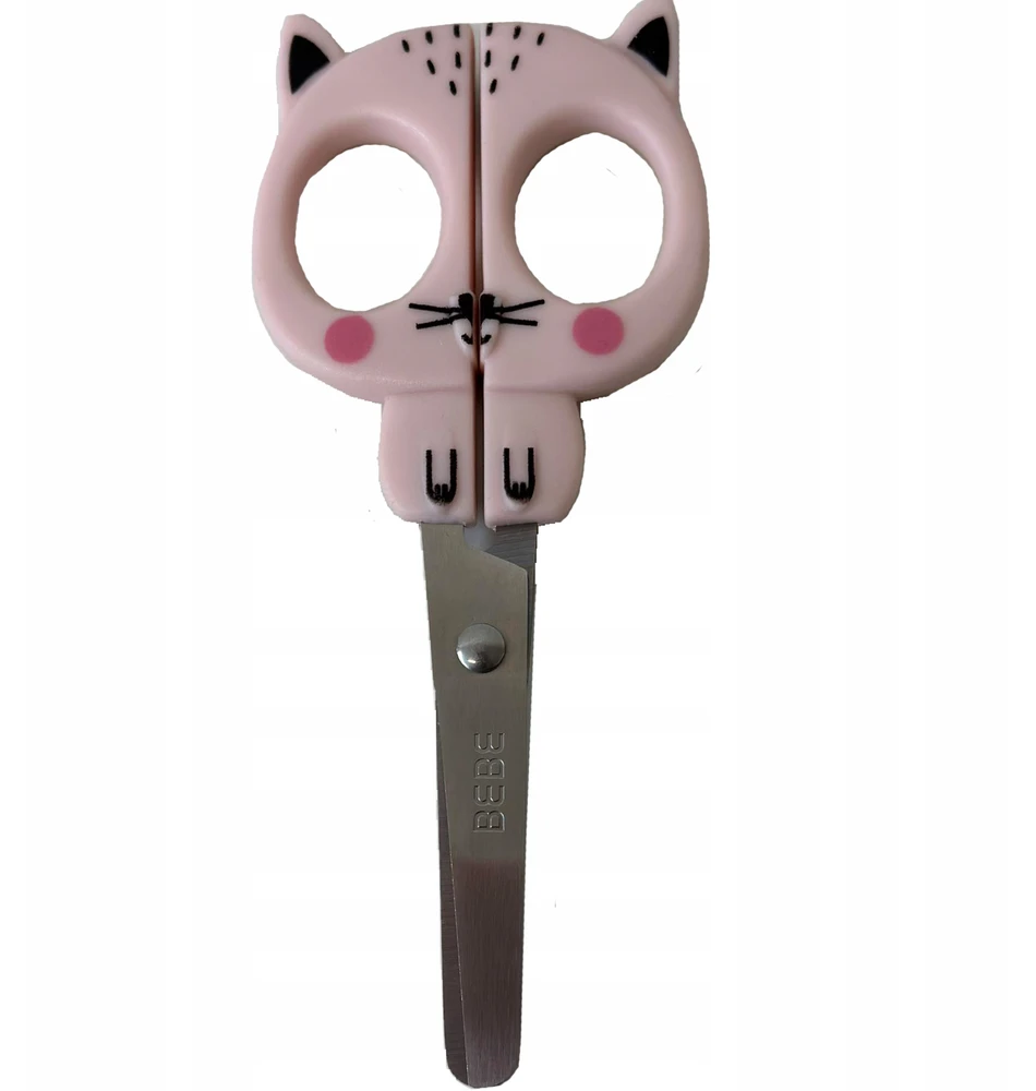 Interdruk Suapvalintos nerūdijančio plieno metalinės mokyklinės žirklės, 13 cm