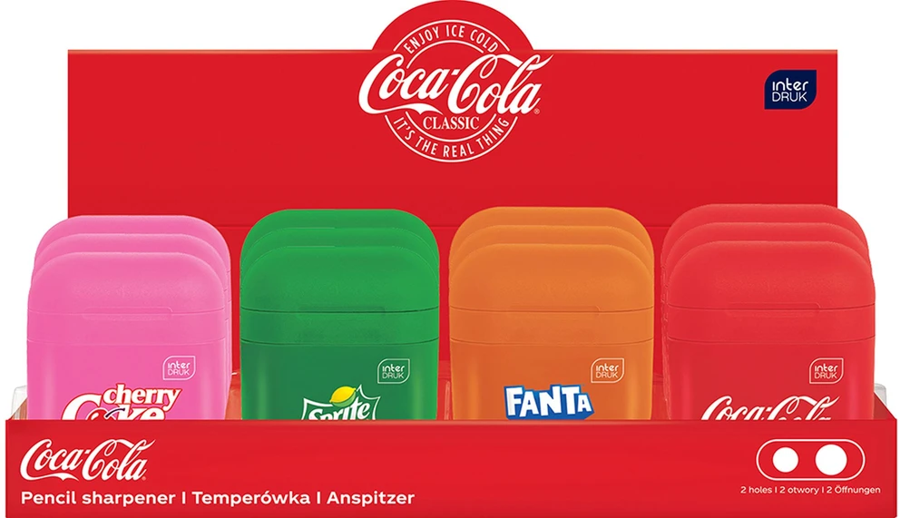 Interdruk TEMPERÓWKA PODWÓJNA Z POJEMNIKIEM COCA COLA NAPOJE RÓŻNE KOLORY DO WYBORU