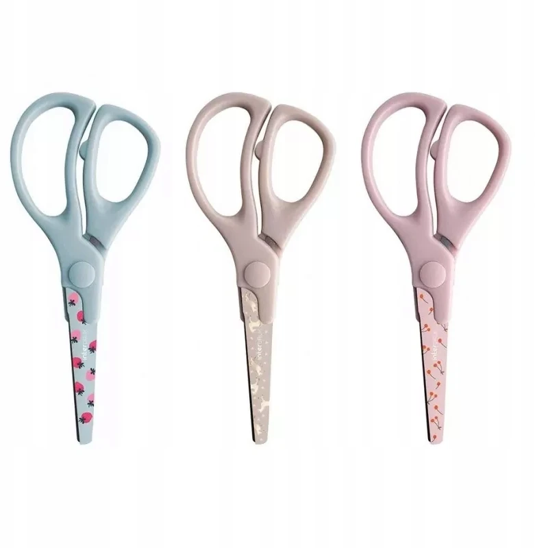 Interdruk Vaikiškos mokyklinės žirklės 13cm "cute Girl" - 3 dizainai
