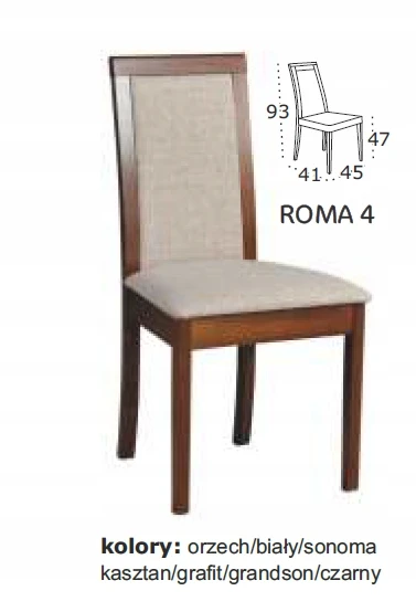 Interni Kėdė K41, ruda/raudona