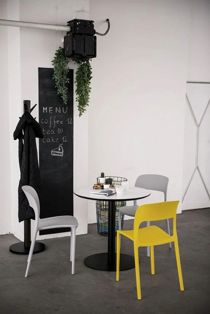 Intesi FLEXI PLASTIKO KĖDĖ, geltona, šviesi, ERGONOMIKA