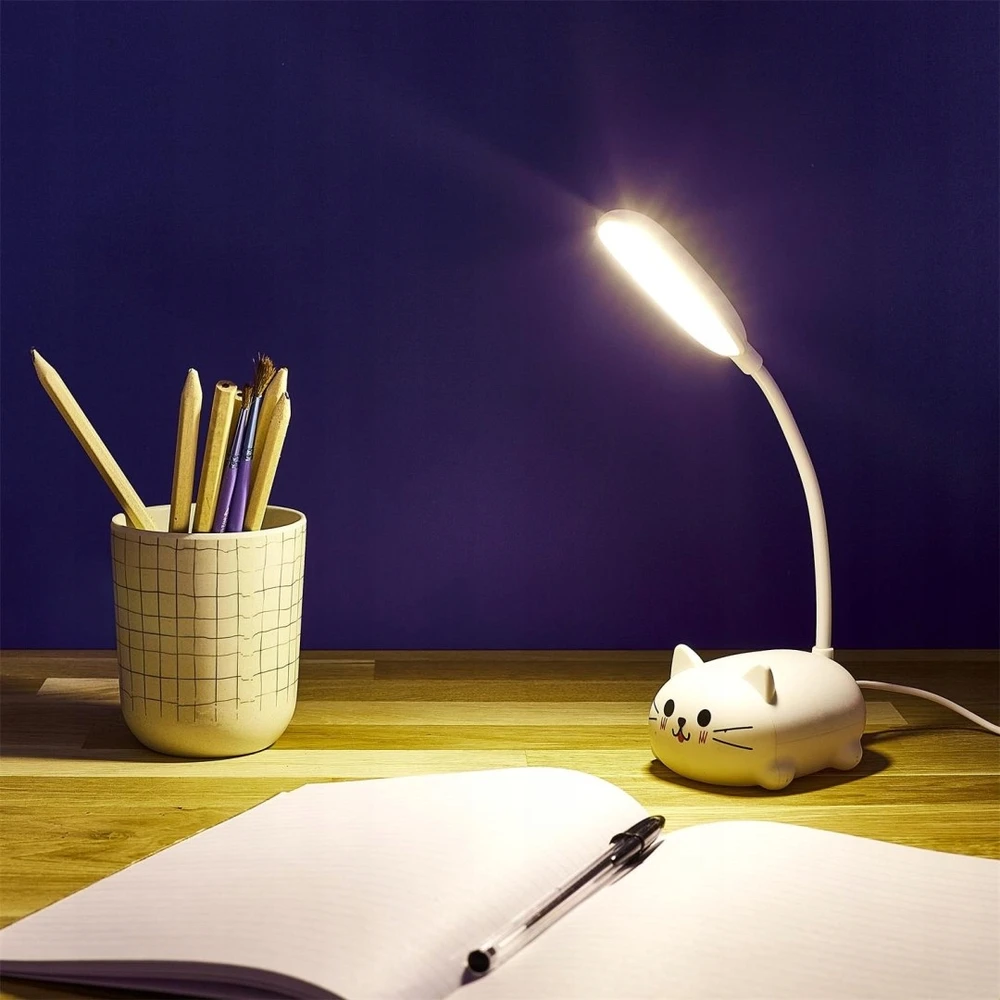 Intesi LAMKPA LED do pokoju dziecka Kitty balta USB