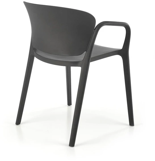 Intesi Nadine juoda MINIMALISTINĖ PLASTIKO KĖDĖ