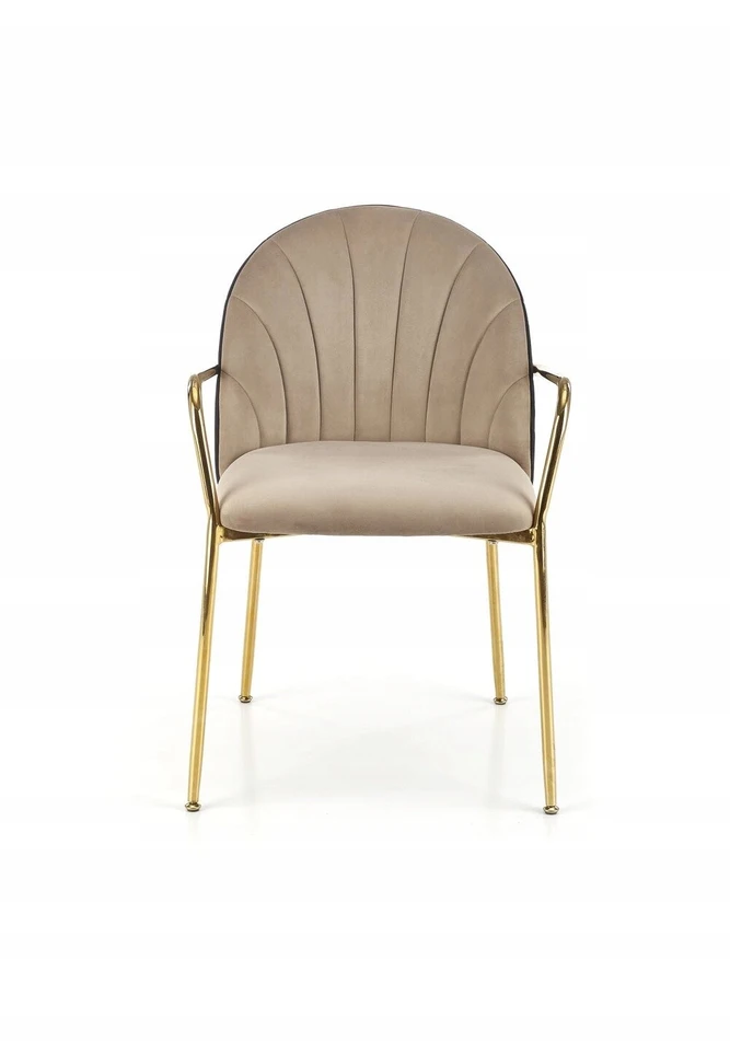 Intesi Rebbeca kėdė BEIGE | JUODA | AUKSAS