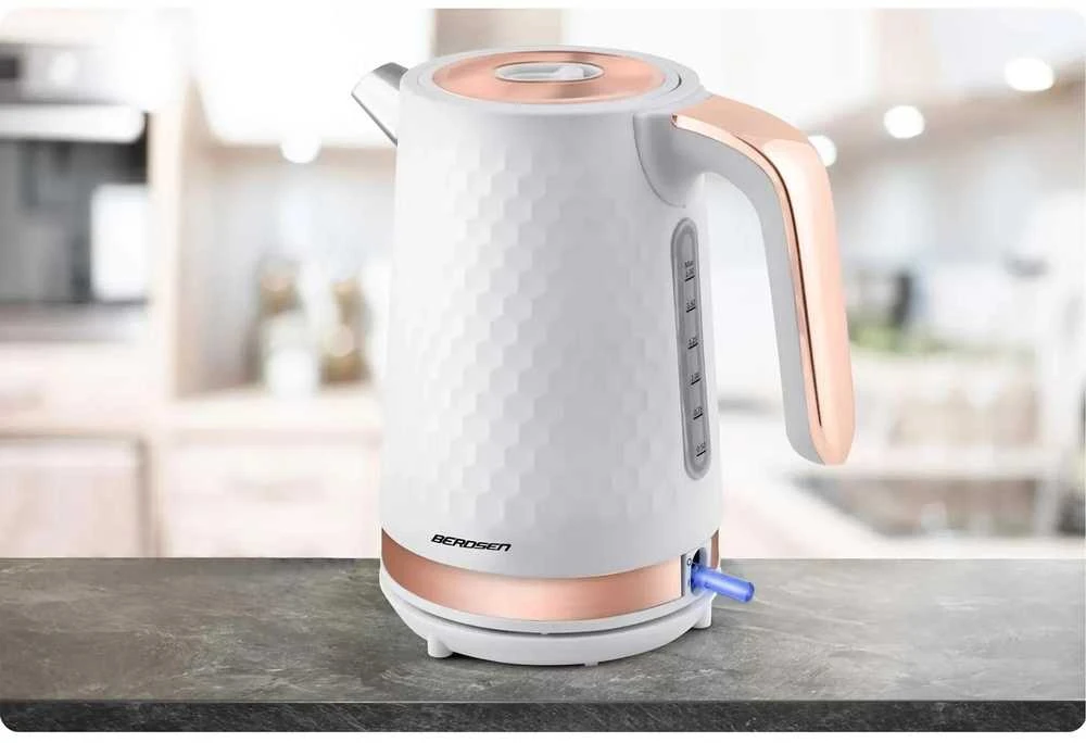 Intex Elektrinis virdulys 1,7 l Berdsen BD-705 baltas ir varinis