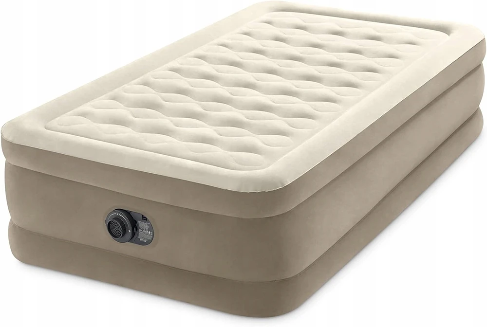 Intex Pripučiamas čiužinys su akumuliatorine pompa 190 × 100 × 40 cm veliūras
