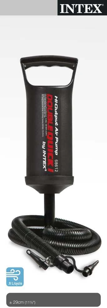 Intex Double Quick I Hand Air Pump Juodas
