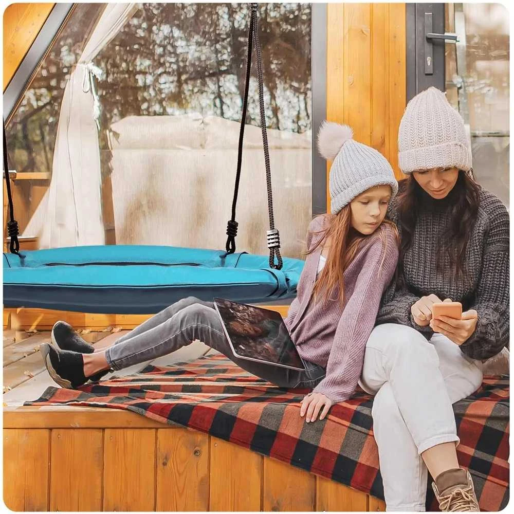 Intex Swingo XXL turkio spalvos sūpynės, gandro lizdas, 95 cm