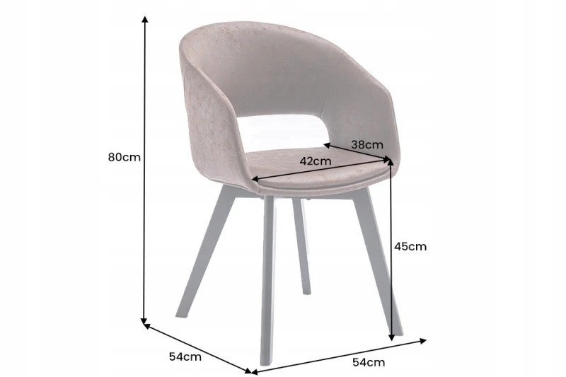 Invicta Interior Invicta Nordic Star minkšta kėdė antikvarinė ruda / 43422