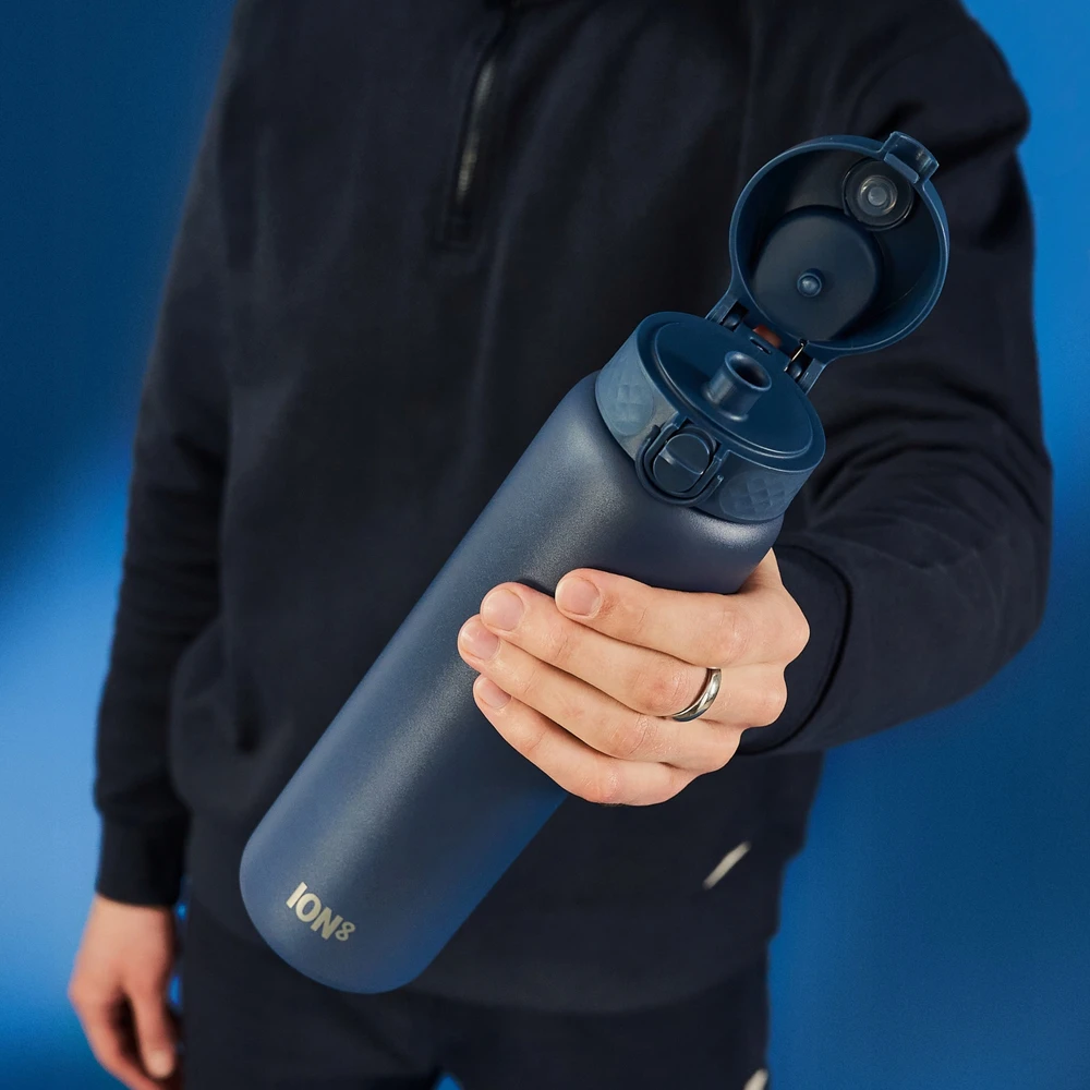 Gertuvė Ion8 1.2l Nerūdijančio Plieno Butelis Ash Navy - Vienos Sienelės