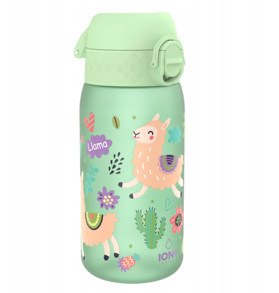 Ion8 vaikiškas bidonas Lama, 350 ml – patogus ir saugus