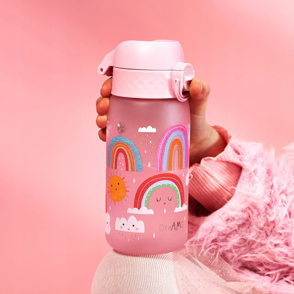 Ion8 vaikiškas gertuvė 350 ml - Rainbows, rožinė