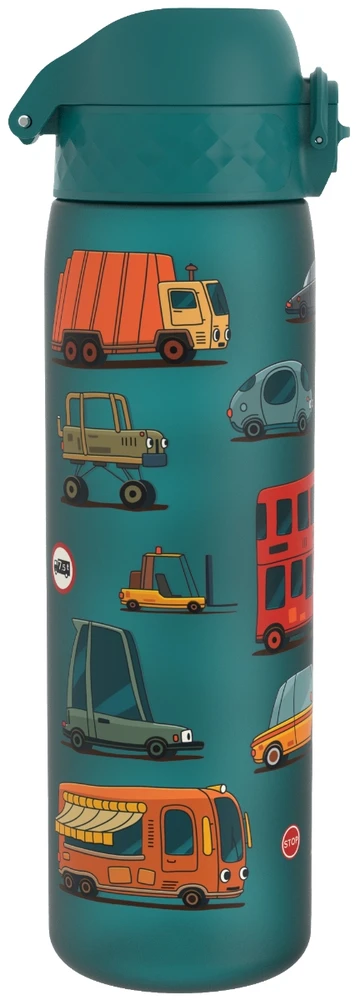 Ion8 vaikiškas sportinis gertuvė 500 ml su automobiliais