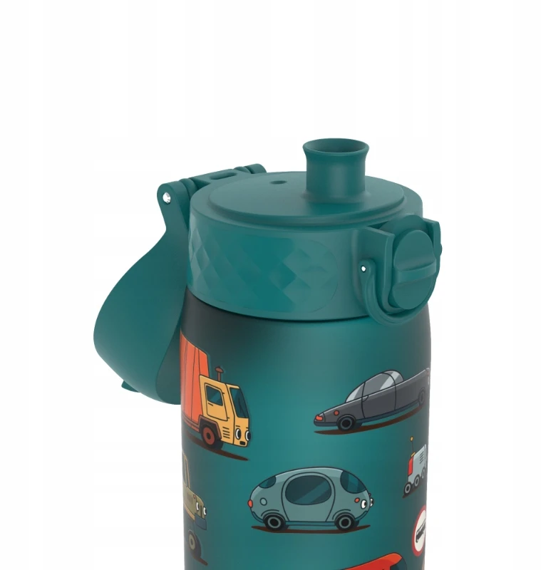 Ion8 vaikiškas sportinis gertuvė 500 ml su automobiliais