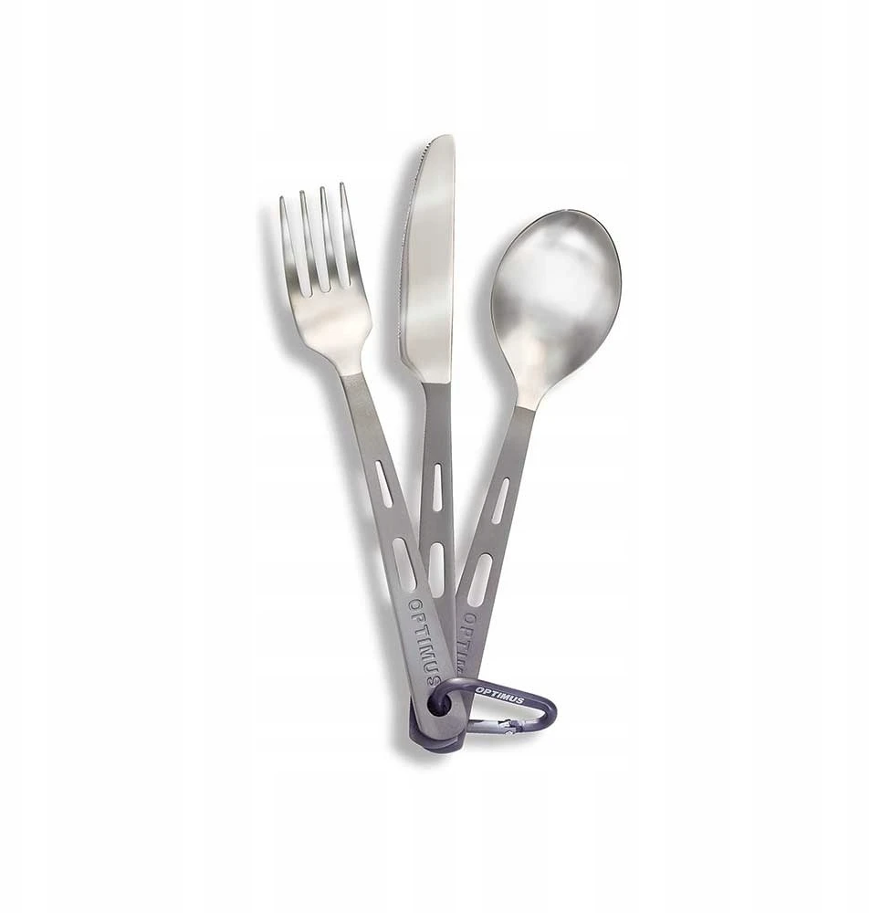 Švedija Optimus Titanium 3-piece cutlery set įrankiai