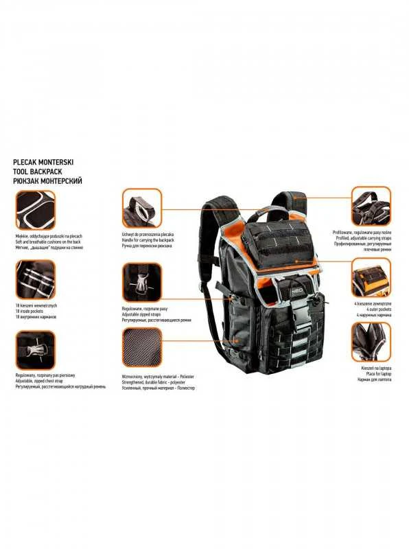 Neo Tools Sourcing Neo Tool kuprinė 84-304 | Tiekimas