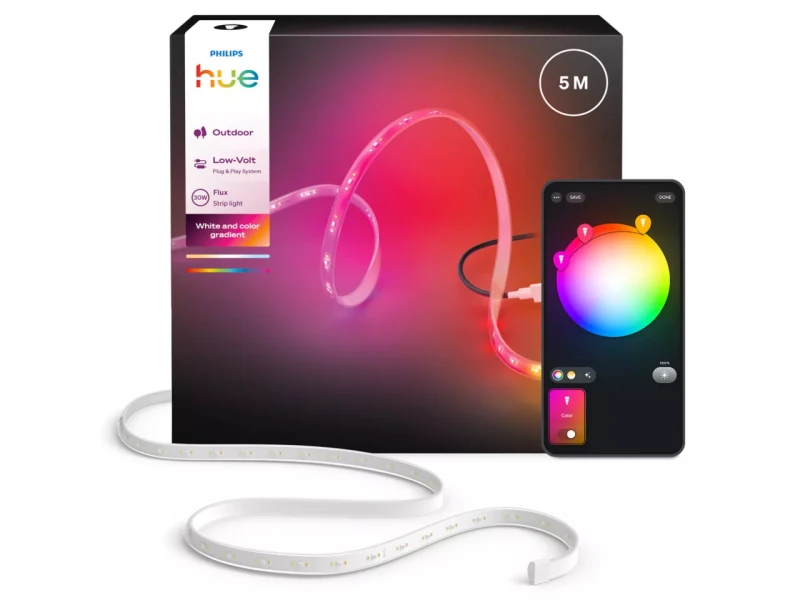 Lauko šviesos juostelė Philips Hue Flux, 5 m, 30 W