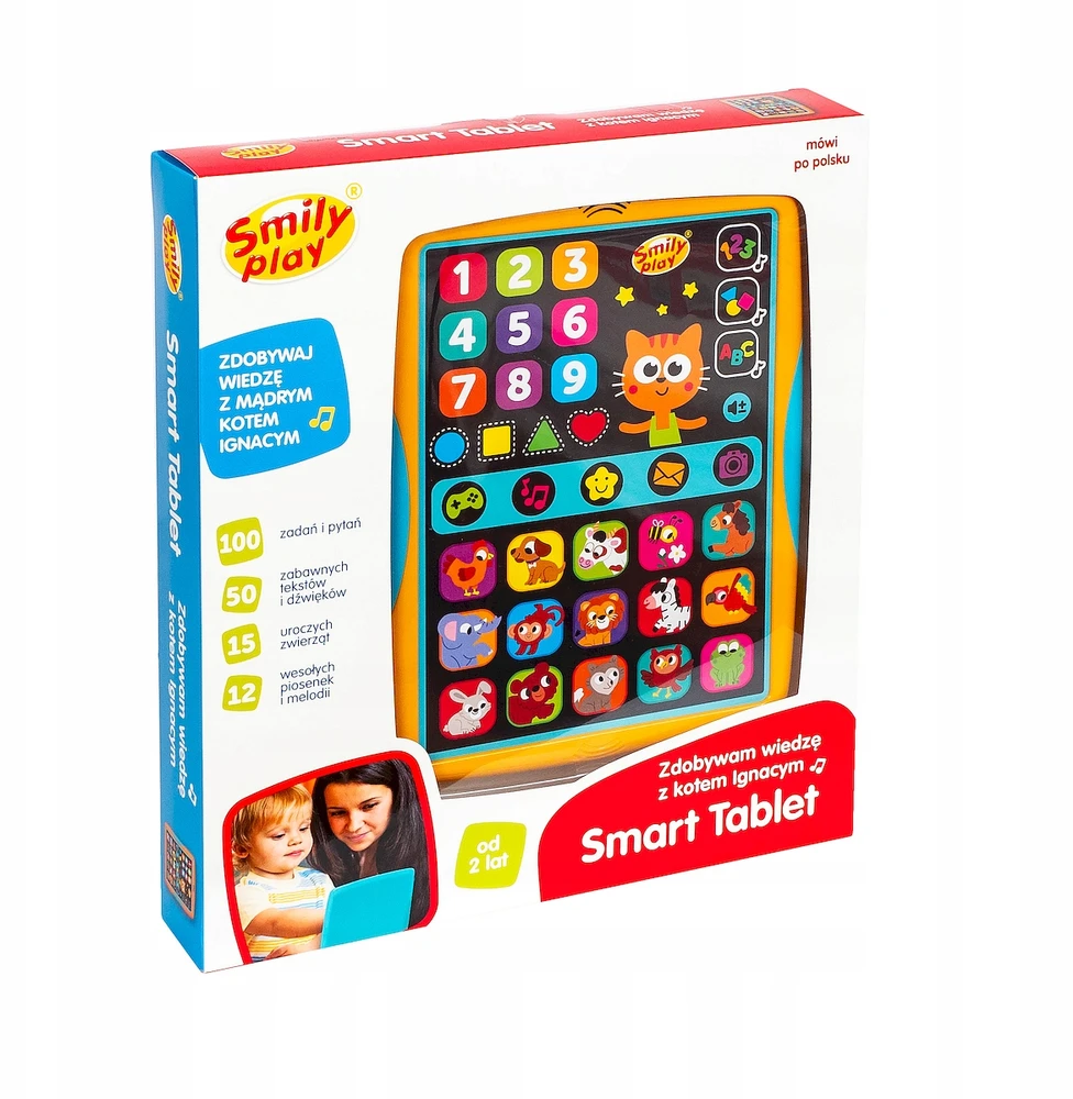 Išmanioji planšetė įgyja žinių su katinu Ignacu - Smily Play