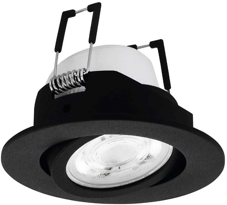 Išmanus įleidžiamas LED šviestuvas EGLO SALICETO-Z RGB, 5W, 2700-6500K, 400lm, juodos sp, Ø8,8cm,APP