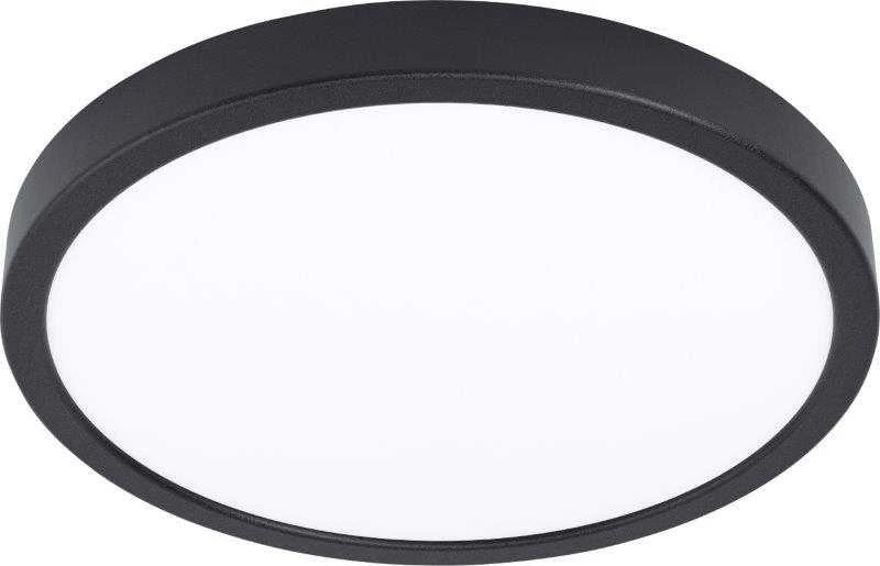 Lubinis šviestuvas Išmanus paviršinis LED šviestuvas EGLO FUEVA-Z, IP44 16,5W, 2700-6500K, 2100lm, juodos sp, Ø21cm,APP