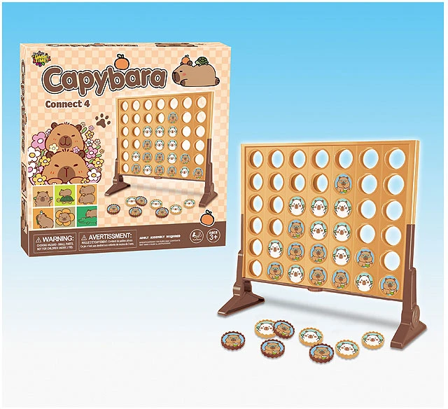 IŠMANUS ŠEIMOS LOGINIS ŽAIDIMAS Dėlionė CONNECT 4 BINGO CAPYBARA