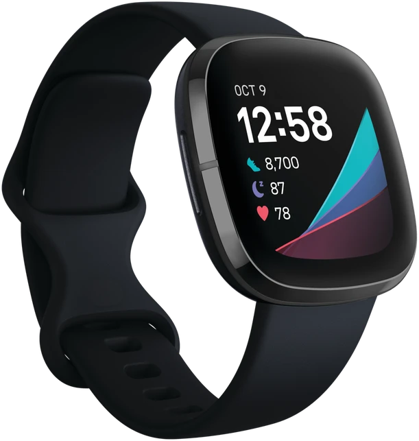 Išmanusis laikrodis Fitbit Sense, Juodas