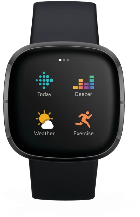 Išmanusis laikrodis Fitbit Sense, Juodas