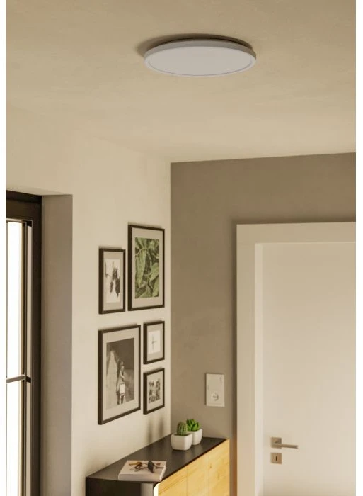 Išmanusis LED šviestuvas EGLO ROVITO-Z IP44 13,9W RGB 2700-6500K 1750lm baltas Ø30cm pultu/APP