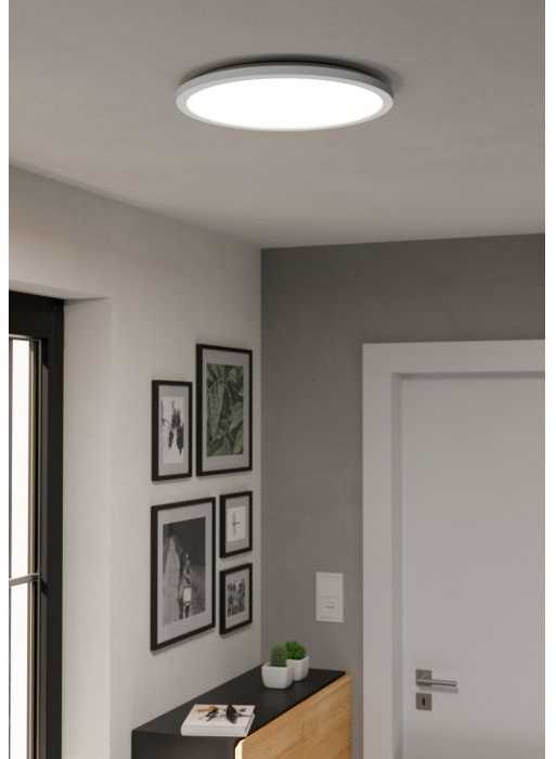 Lubinis šviestuvas Išmanusis LED šviestuvas EGLO ROVITO-Z IP44 22,5W RGB 2700-6500K 2300lm balt Ø39 pult/APP