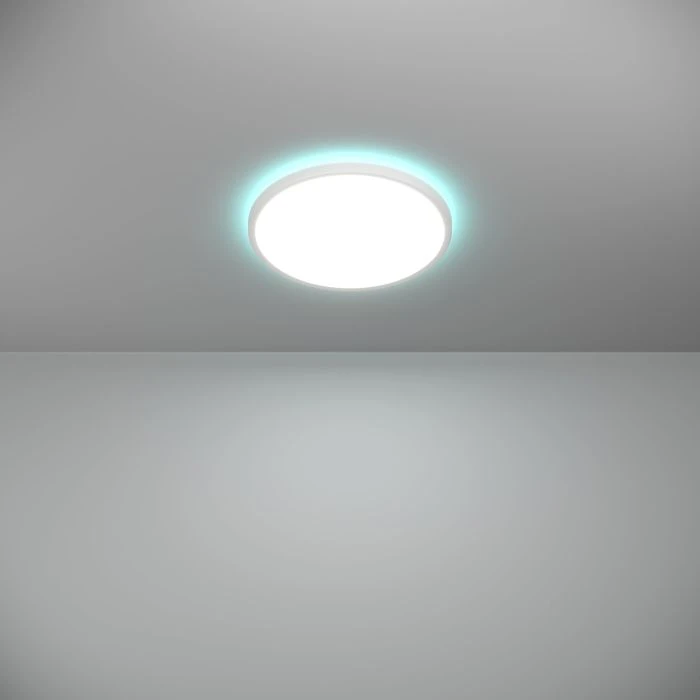 Išmanusis LED šviestuvas EGLO ROVITO-Z IP44 13,9W RGB 2700-6500K 1750lm baltas Ø30cm pultu/APP