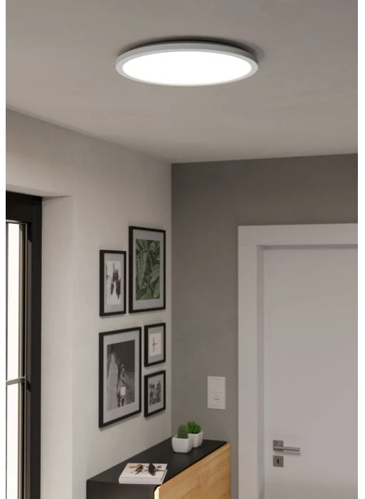 Lubinis šviestuvas Išmanusis LED šviestuvas EGLO ROVITO-Z IP44 22,5W RGB 2700-6500K 2300lm balt Ø39 pult/APP
