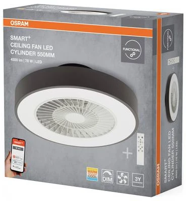 Lubinis šviestuvas Ledvance Išmanusis LED šviestuvas-ventiliatorius OSRAM SMART WIFI, 76W, 3000-6500K 2300lm, su pultu