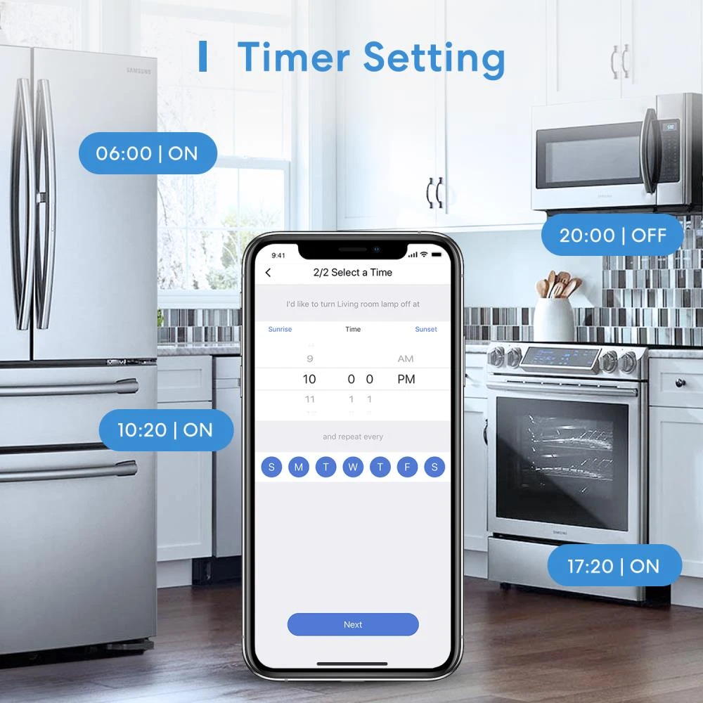 Meross MSS710HK išmanioji 1 kanalo relė veikia su Apple Homekit