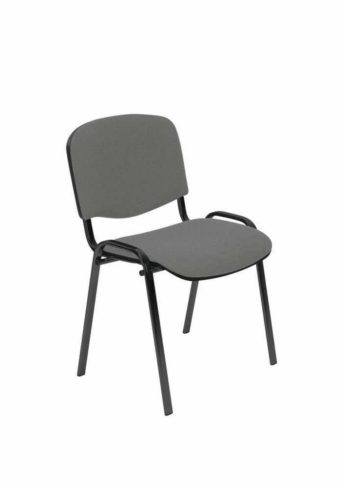ISO Halmar pilka biuro konferencijų kėdė, metalinis rėmas, klasikinė