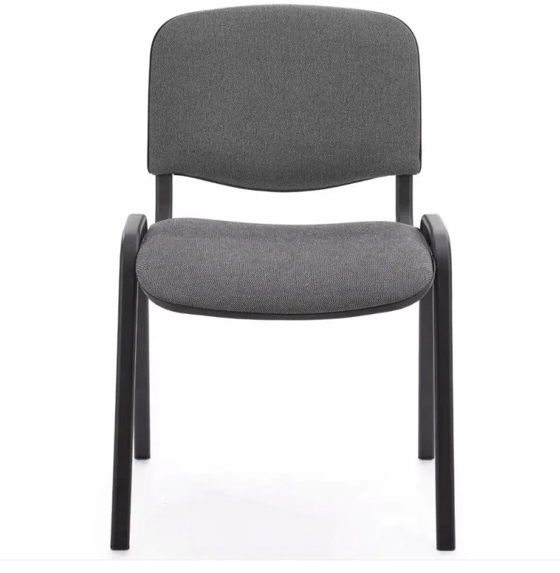 ISO Halmar pilka biuro konferencijų kėdė, metalinis rėmas, klasikinė