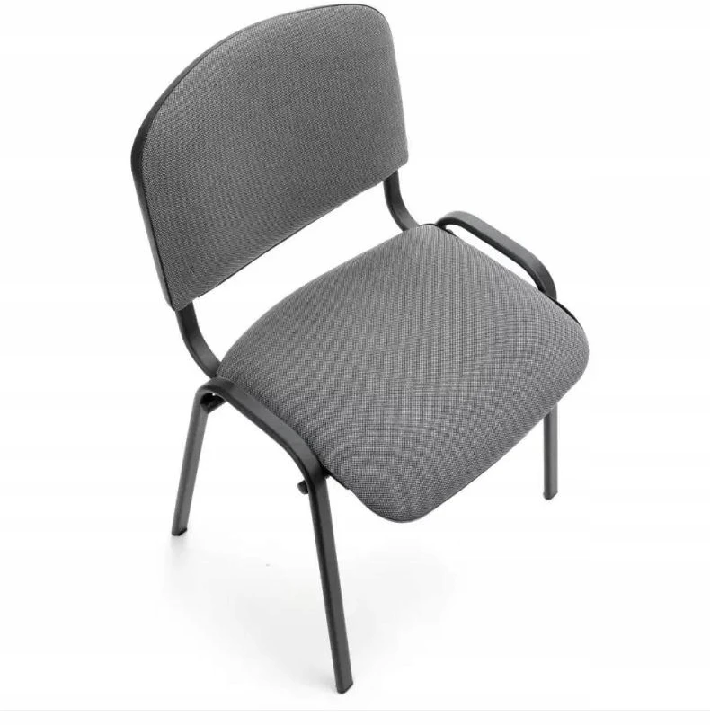 ISO Halmar pilka biuro konferencijų kėdė, metalinis rėmas, klasikinė