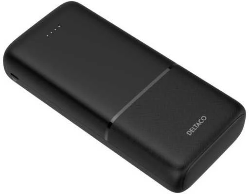 Išorinė baterija DELTACO 20 000 mAh, 2 x USB-A 18 W, 1 x USB-C PD 20 W / PB-C1008