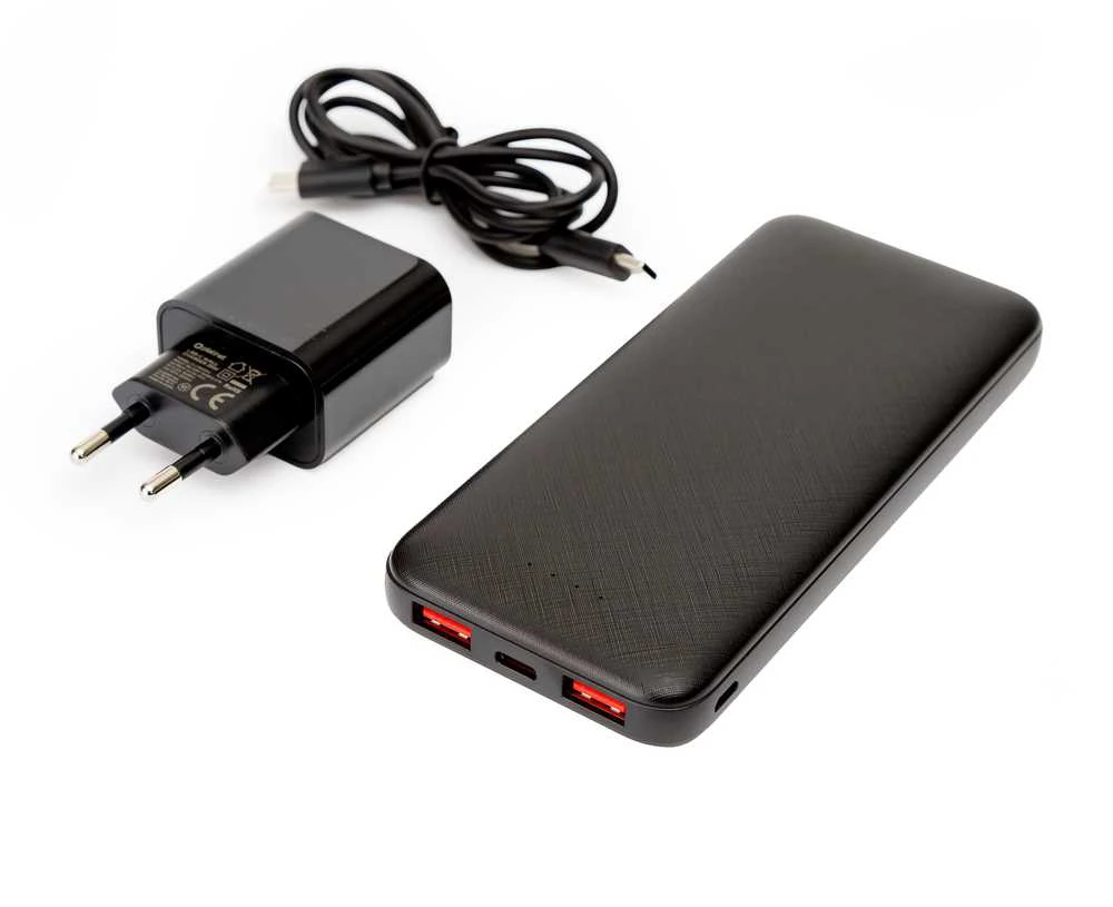 Išorinė baterija PLATINET 10000mAh PMPB10W705, juodos sp.