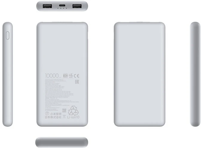 Išorinė baterija PLATINET 10000mAh PMPB10W705, juodos sp.