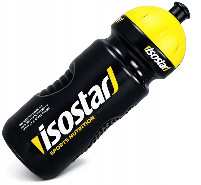 ISOSTAR BUTELIŲ RINKINYS 650 ML Juodas + ALIUMININIS KREPŠĖLIS DVIRAČIO BUTELUI