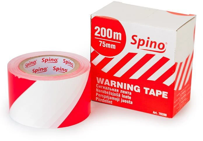 Įspėjančios juostos FOLSEN, 0,05 x 33 m, geltona-juoda