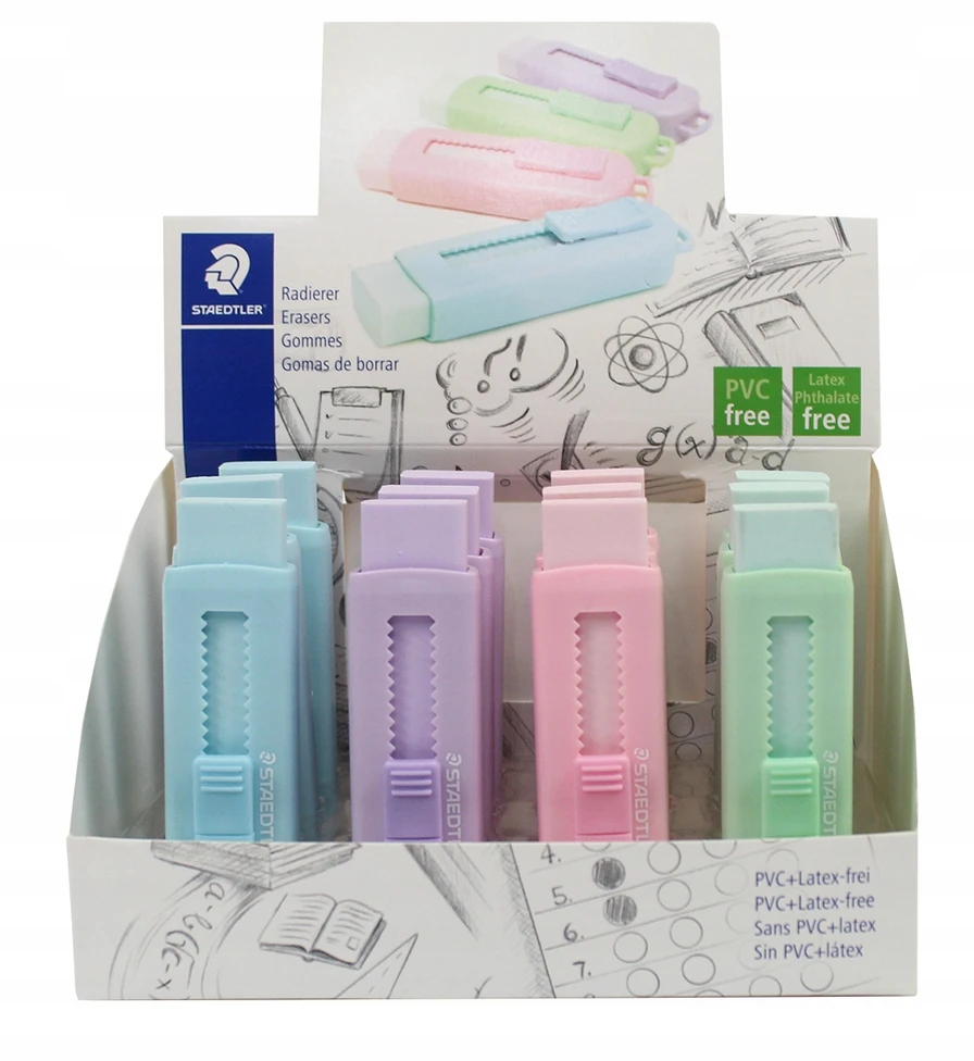 Ištraukiama trintukė Staedtler Pastel, Pvc, be latekso
