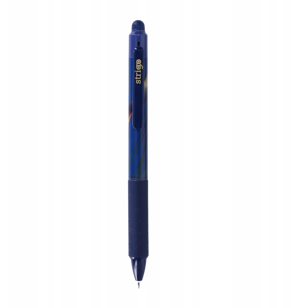 Ištrinamas automatinis rašiklis Strigo, 0.5mm, mėlynas