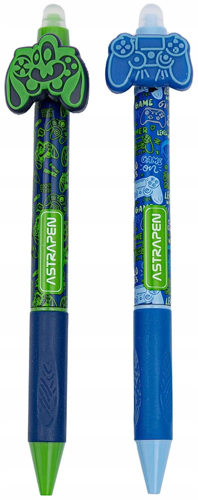 Ištrinamas automatinis rašiklis su gumine rankena 0,5 mm Astrapen Oops! Gamer