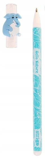 Ištrinamas rašiklis "nature" Strigo, mėlynas, 0.5mm