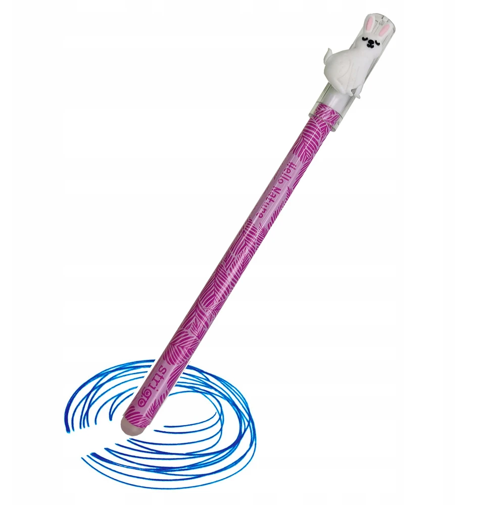 Ištrinamas rašiklis "nature" Strigo, mėlynas, 0.5mm