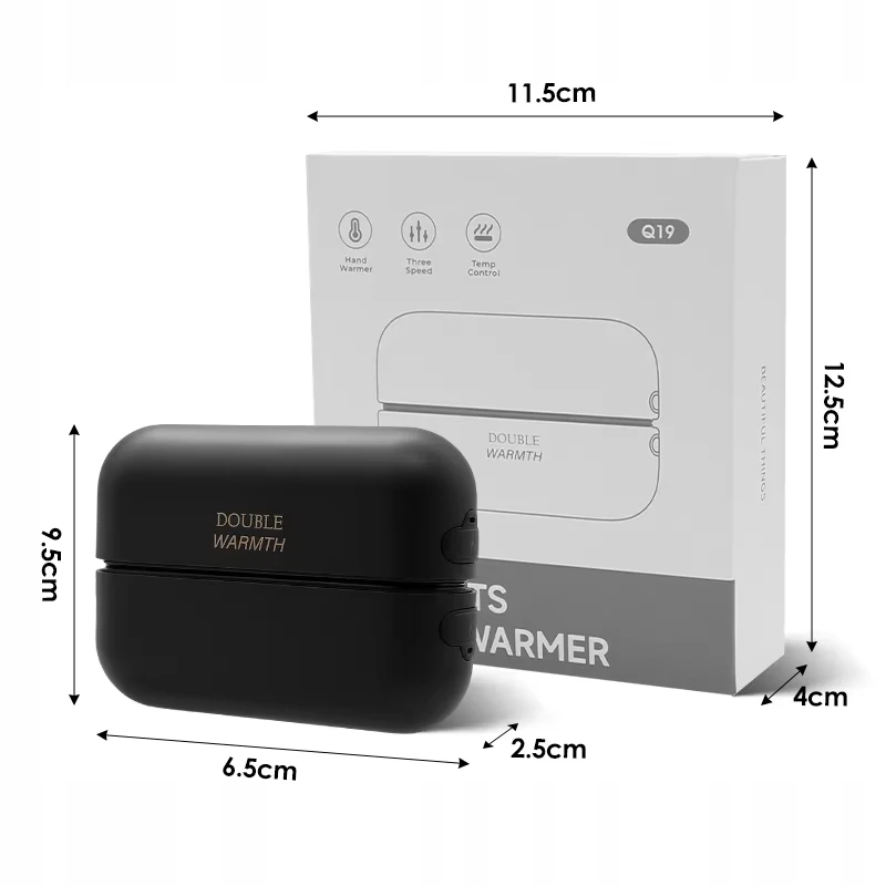 Itimport Elektriniai Rankų Šildytuvai X2 3000Mah 20H Dvigubas Usb 3 Lygiai Rožinės Spalvos