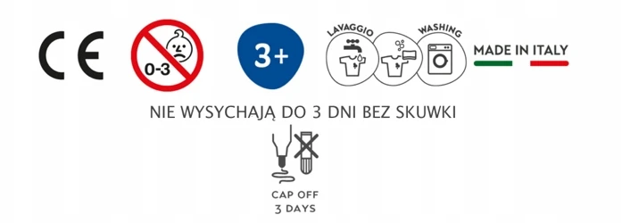 Itin plaunami žymekliai - PRIMO - 24 spalvos - Puikus antgalis - Maišelyje