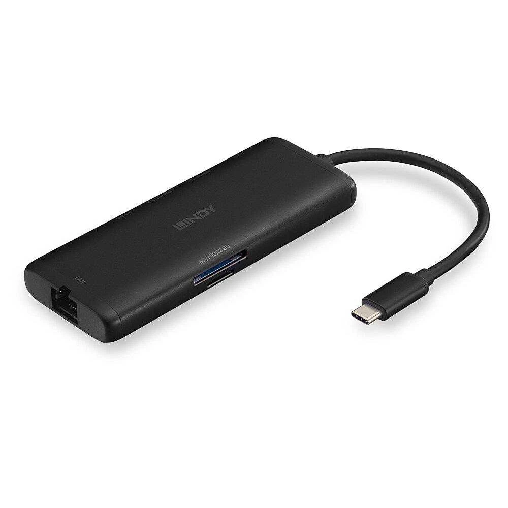 Nešiojamojo Kompiuterio Doko Stotelė - Lindy DST-Mini USB-C Mini Doko Stotelė 4K 100 W Juoda
