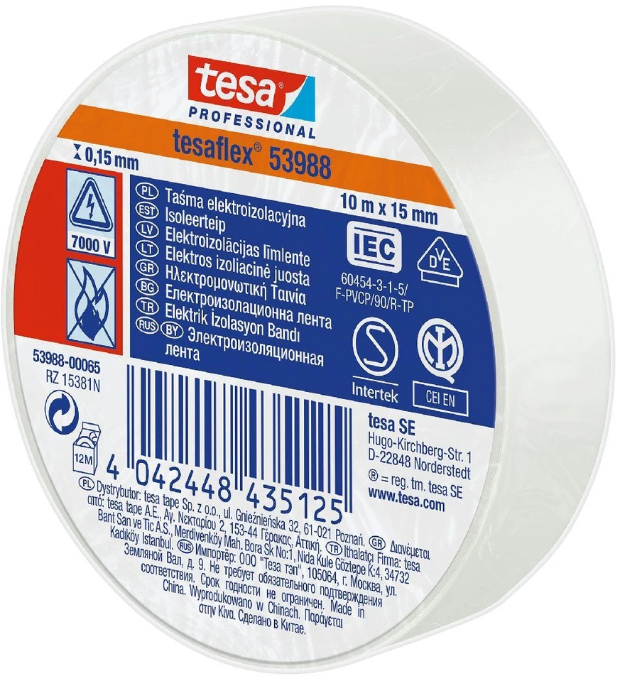 IZOLIACINĖ JUOSTA TESAFLEX-7000V/20X19/W TESA